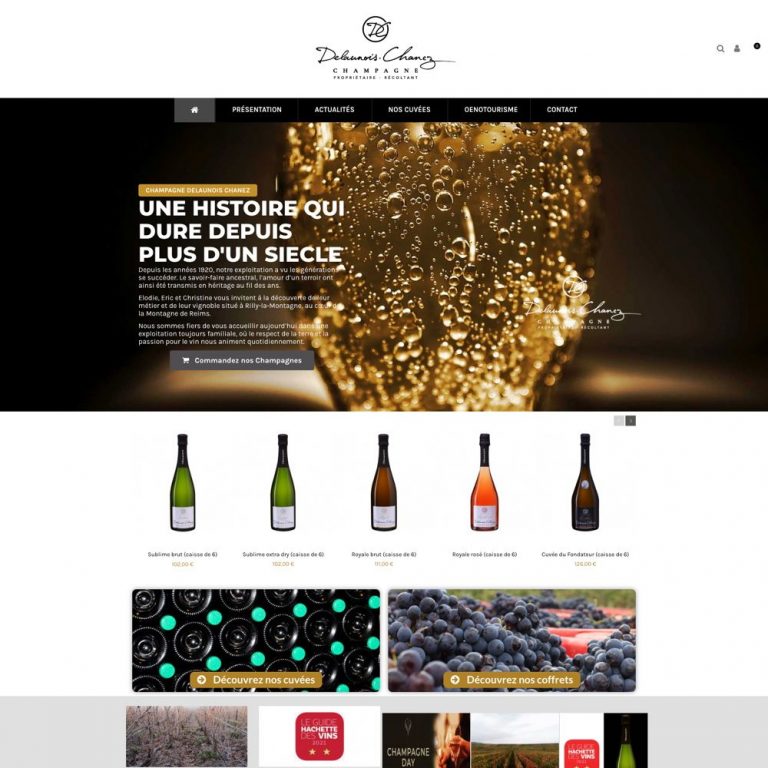 Champagne-Delaunois-Chanez Site internet